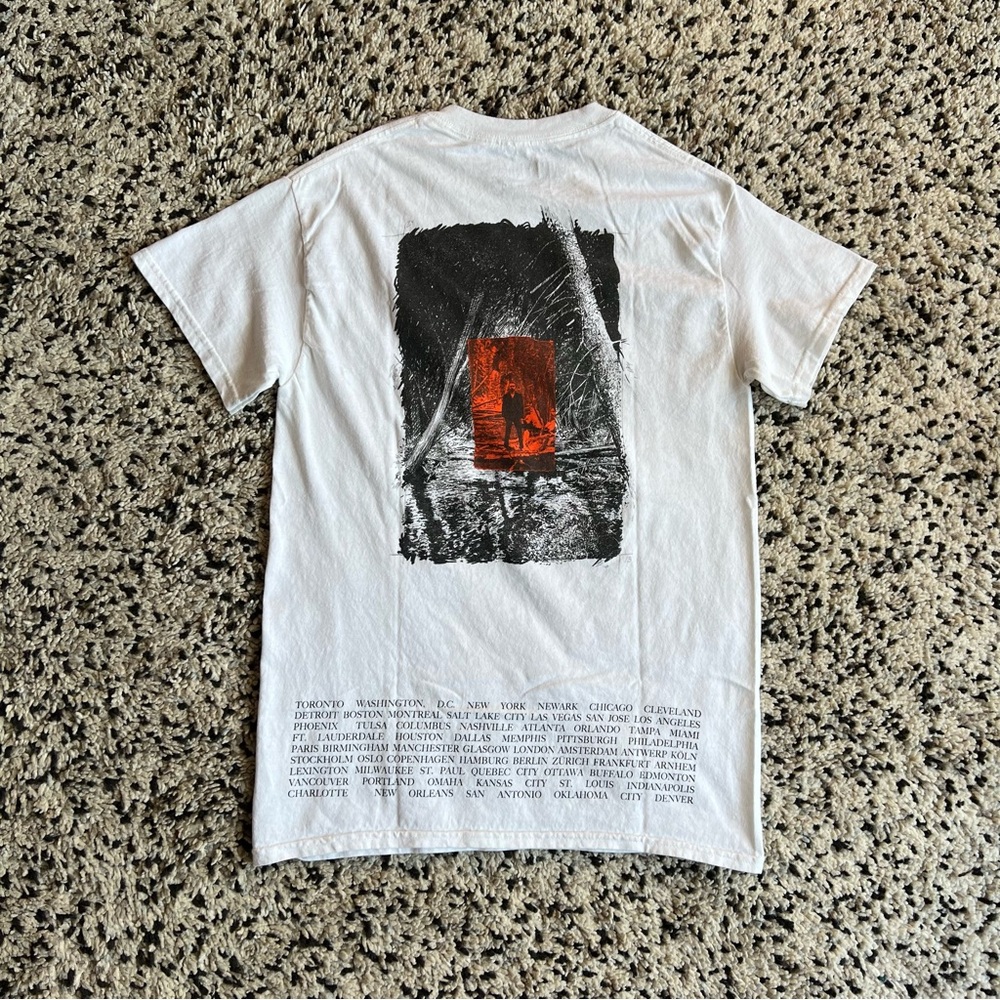 Heron Preston x Justin Timberlake Tee Shirt White Into The Woods Graphic Small